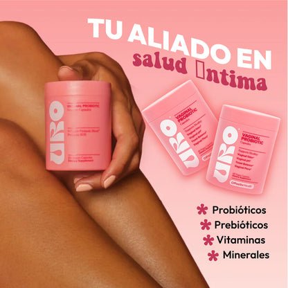 ✨URO | PROBIÓTICOS VAGINALES PARA UN OLOR Y PH SALUDABLE 60CÁP.💊