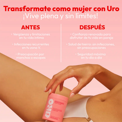 ✨URO | PROBIÓTICOS VAGINALES PARA UN OLOR Y PH SALUDABLE 60CÁP.💊