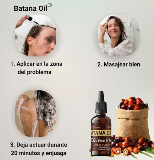 ACEITE DE BATANA PARA EL CRECIMIENTO DEL CABELLO. (2 U)