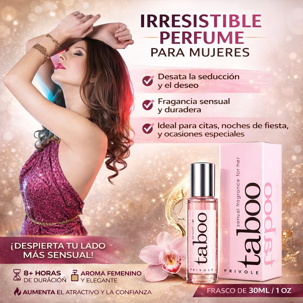2X1 TABOO PERFUME DE FEROMONAS PARA MUJERES