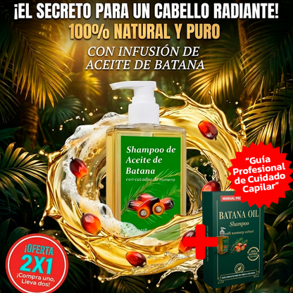 CHAMPÚ ACEITE DE BATANA CON EXTRACTO DE ROMERO 400 ML