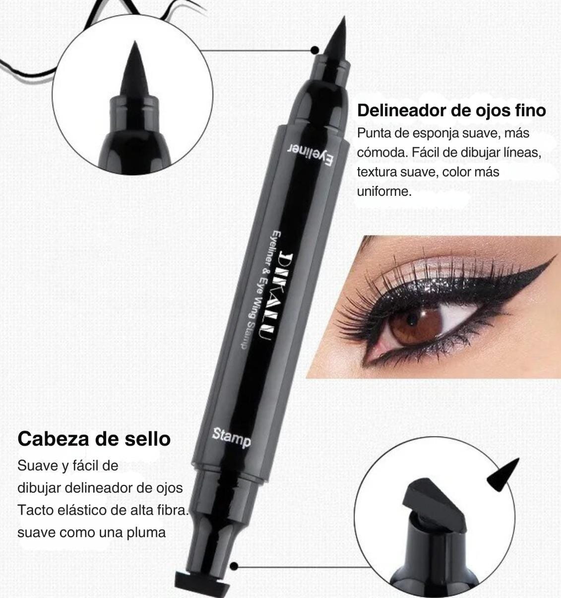 DELINEADOR DE OJOS 2 EN 1 TRIANGULAR PREMIUM™