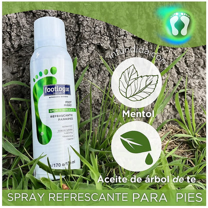 SPRAY DESODORANTE DE PIES 125ML ELIMINA EL MAL OLOR Y DESINFECTA
