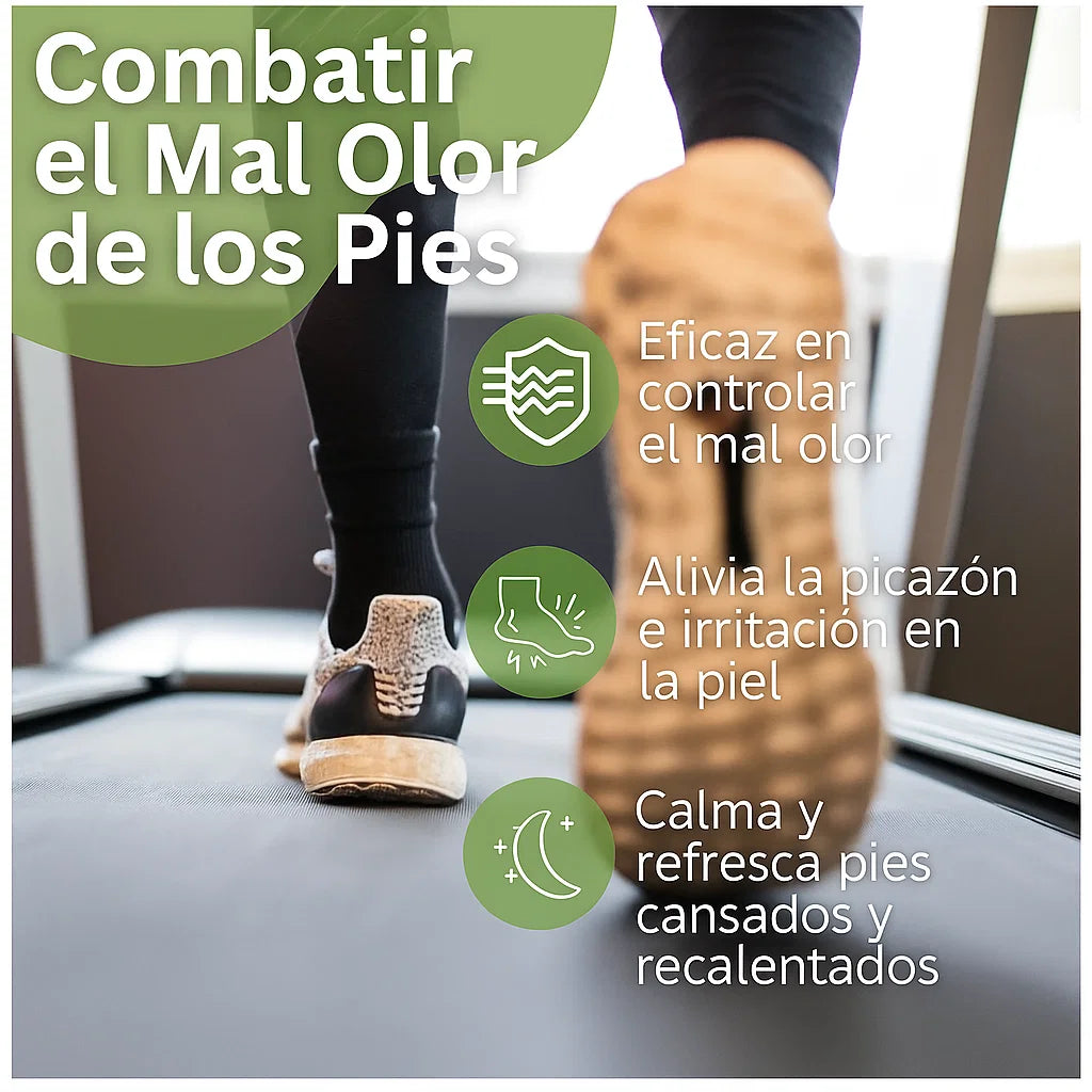 SPRAY DESODORANTE DE PIES 125ML ELIMINA EL MAL OLOR Y DESINFECTA