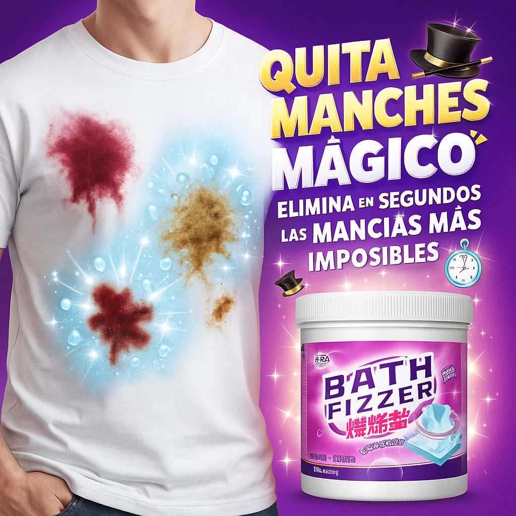🧴2x1 Detergente en polvo para ropa-BATH FIZZER 🧼