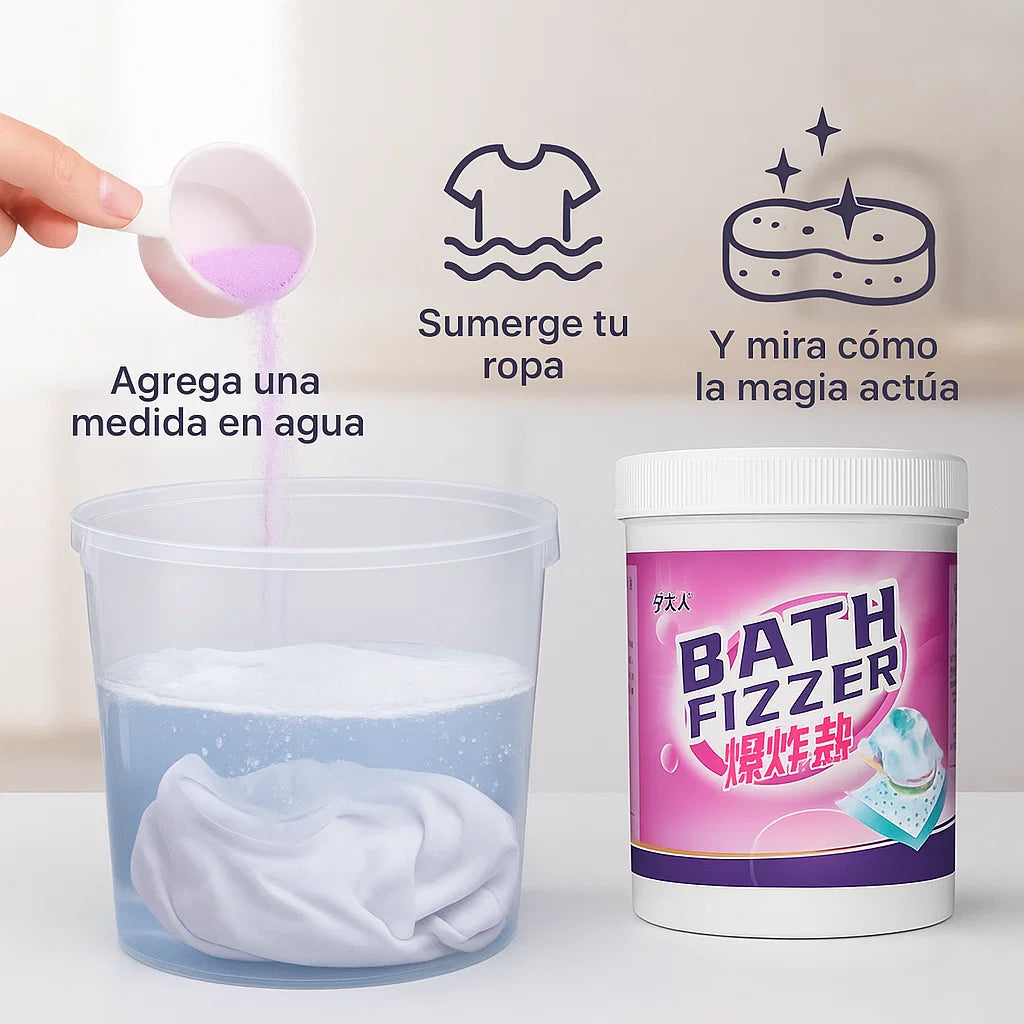 🧴2x1 Detergente en polvo para ropa-BATH FIZZER 🧼