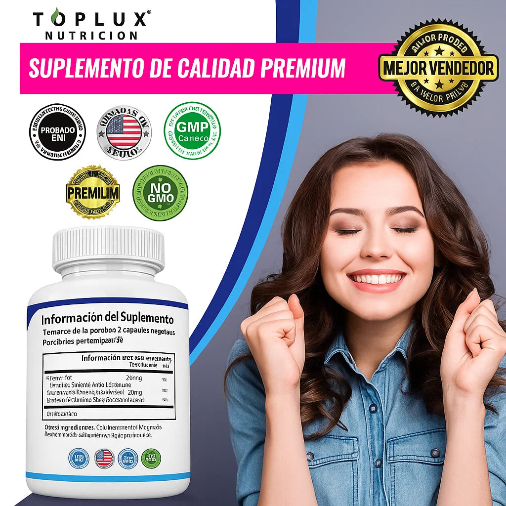💊SUPLEMENTO COMPLEJO DE MAGNESIO 8 ELEMENTALES🍃DE 1000 MG Y 90 CAPSULAS✔