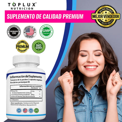 💊SUPLEMENTO COMPLEJO DE MAGNESIO 8 ELEMENTALES🍃DE 1000 MG Y 90 CAPSULAS✔