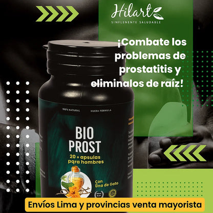 💊TABLETAS POTENCIADOR MASCULINAS 💯 BIO PROST + UÑA DE GATO: PARA PROSTATITIS CRONICA💪