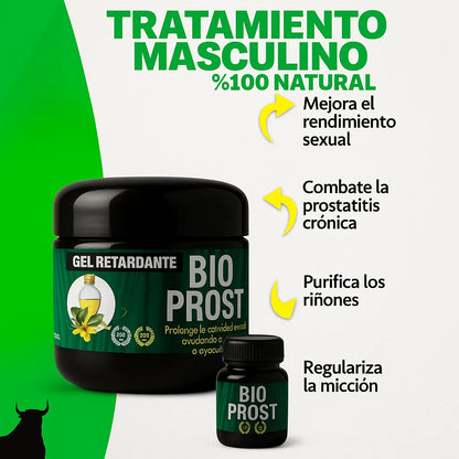 GEL POTENCIADOR MASCULINO BIO PROST PREMIUM + UÑA DE GATO: PARA PROSTATITIS CRONICA