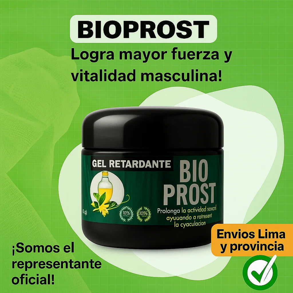 GEL POTENCIADOR MASCULINO BIO PROST PREMIUM + UÑA DE GATO: PARA PROSTATITIS CRONICA