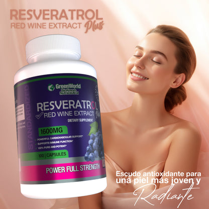 CAPSULAS DE RESVERATROL- SIENTETE Y MIRATE 10 AÑOS MAS JOVEN