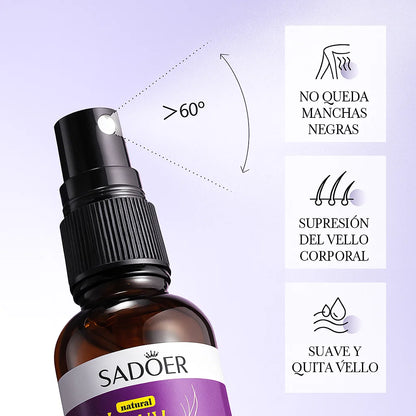 SPRAY REDUCCIÓN DE VELLO CORPORAL PIEL SUAVE SIN IRRITACIÓN