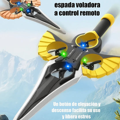 DRON ESPADA VOLADORA REMOTA, CON PILOTO AUTOMÁTICO, ACROBÁZIAS 3 VELOCIDADES.