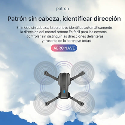 DRON MINI CUADRICOPTERO CON EVITACION DE OBSTÁCULOS-CAMARA HD 4K
