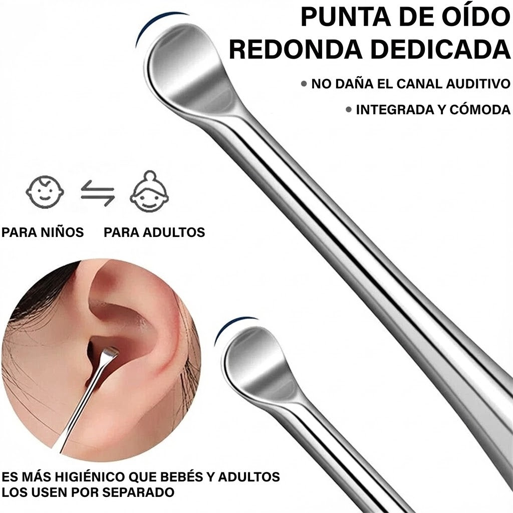 KIT DE HERRAMIENTAS PARA QUITAR LA CERA DE LOS OÍDOS