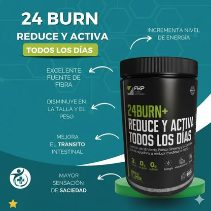 Quemador De Grasa 24 Burn FWP Sabor Limon.