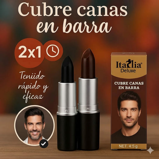 2X1 LAPIZ EN BARRA CUBRE CANAS INSTANTÁNEO PARA BARBA