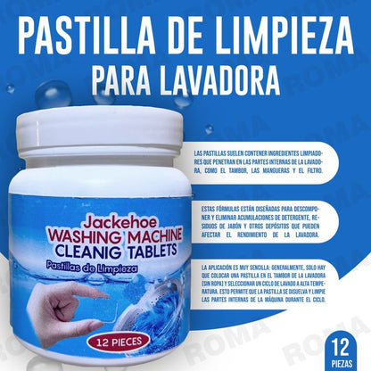 🔥2X1🔥⚪PASTILLAS LIMPIADORAS DE LAVADORAS🧼 - ❌ELIMINA EL MAL OLOR Y BACTERIAS🦠